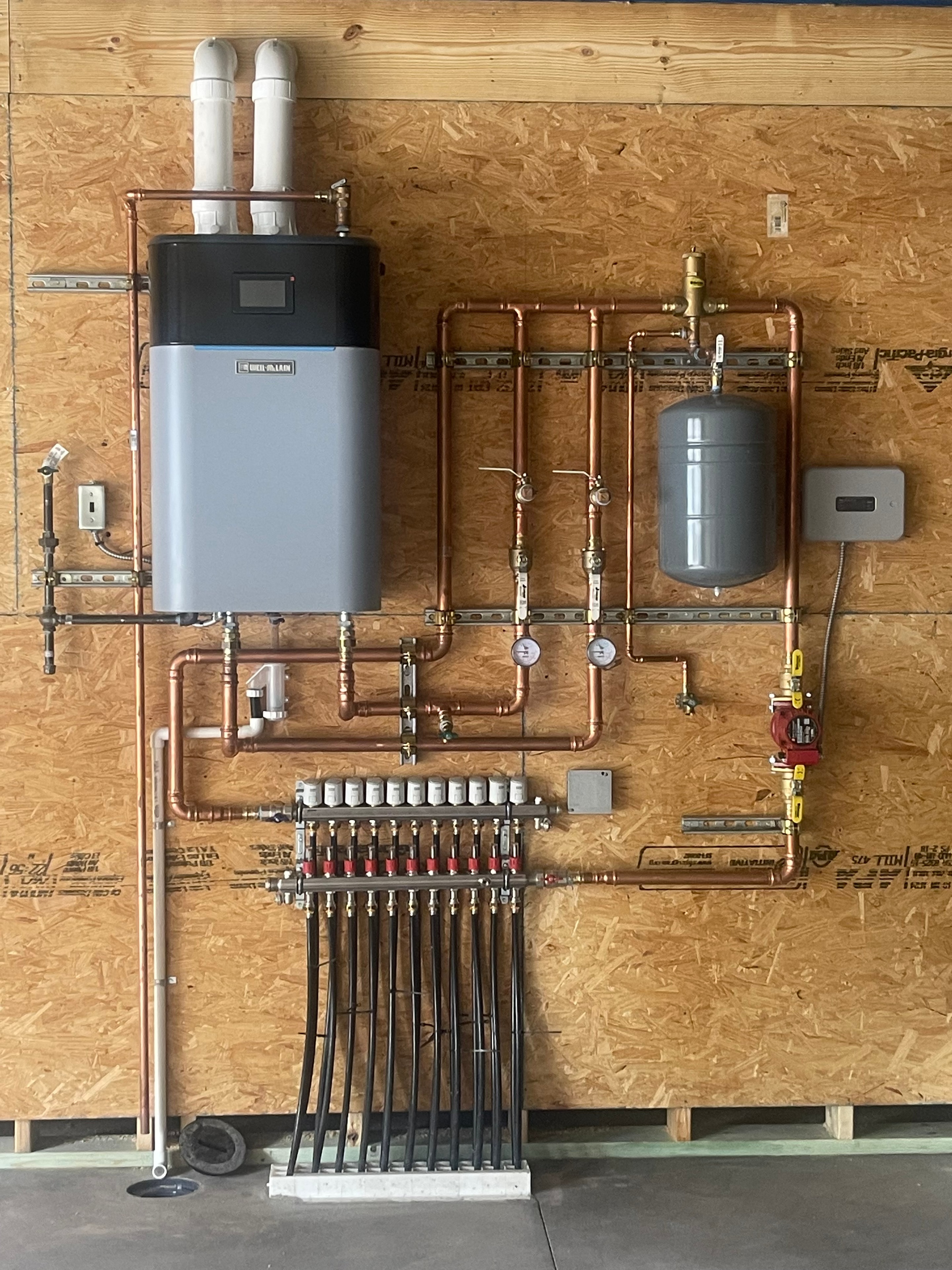 Commercial HVAC installation